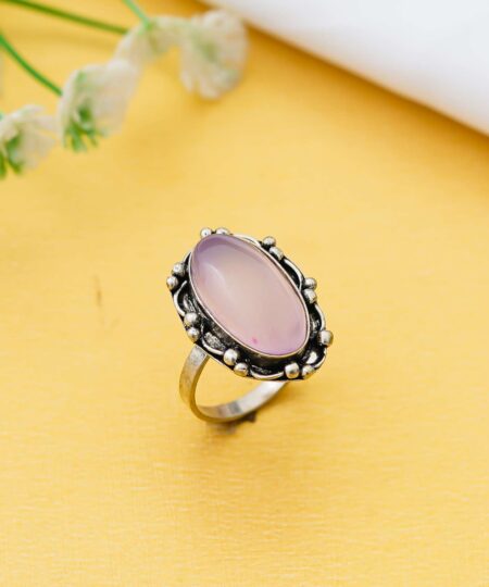 Arts Crystal Products Natural Labradorite Ring Set for Women,Vintage Joint Knuckle Stackable Rings Oval Gemstone Ring