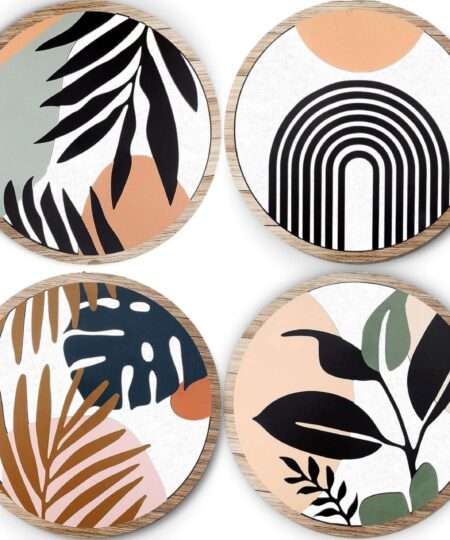 5 PCS Circle Wall Painting